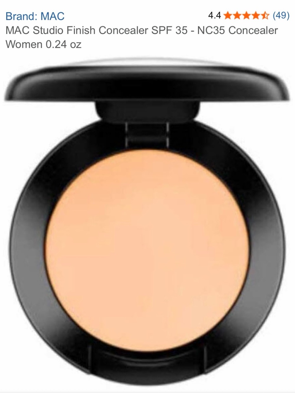 MAC studio finish concealer nc 35